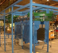 overhead oven curing line